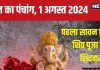 Aaj Ka Panchang 2024: गुरुवार को सावन का पहला प्रदोष व्रत, विष्णु पूजा का भी संयोग, जानें मुहूर्त, शिववास, राहुकाल