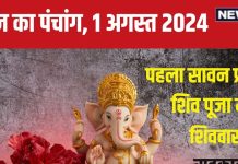 Aaj Ka Panchang 2024: गुरुवार को सावन का पहला प्रदोष व्रत, विष्णु पूजा का भी संयोग, जानें मुहूर्त, शिववास, राहुकाल