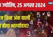 Ank Jyotish 25 August 2024: आज लक्ष्य प्राप्त करने से नहीं रोक सकता कोई, आर्थिक स्थिति रहेगी अच्छी, जानें अपना भविष्यफल