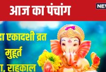 Aaj Ka Panchang 2024: प्रीति योग में सावन पुत्रदा एकादशी आज, लक्ष्मी पूजा से पाएं धन-वैभव, जानें मुहूर्त, भद्रा, राहुकाल, दिशाशूल