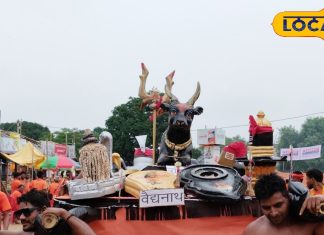 कांवरियों के लिए सजा पथ, डाक कांवड़ ले जाने वाले भक्त रास्ते में करते हैं दान