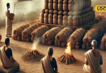 गाय के गोबर और खेती के वेस्ट का उपयोग करके किया जा रहा है अंतिम संस्कार