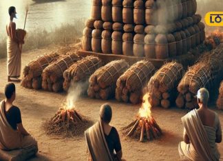 गाय के गोबर और खेती के वेस्ट का उपयोग करके किया जा रहा है अंतिम संस्कार