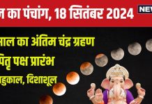 Aaj Ka Panchang 2024: साल का आखिरी चंद्र ग्रहण, पितृ पक्ष प्रारंभ, लगा है पंचक, जानें मुहूर्त, राहुकाल और दिशाशूल