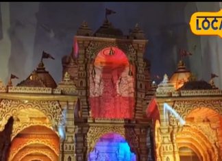 गणपति बप्पा के आगमन पर बनाए गए इको-फ्रेंडली मखर, तीन महीने में हुए तैयार