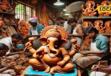 गणेश चतुर्थी की तैयारियां जोरों पर, गणेश जी की प्रतिमाएं हो रही तैयार