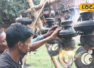 रामनगर की रामलीला में इस मुस्लिम परिवार का है अहम रोल, चार पीढ़ियों से पेट्रोमैक्स से भर रहे हैं रोशनी