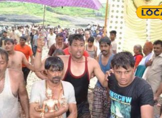 Burhanpur News : बालाजी महाराज के ताप्ती नदी के तट पर स्नान करते ही शुरू हो जाती है ठंड, 400 वर्षों से करने आते हैं स्नान-As soon as Balaji Maharaj takes bath on the banks of river Tapti, it starts getting cold, people come here for 400 years to take bath