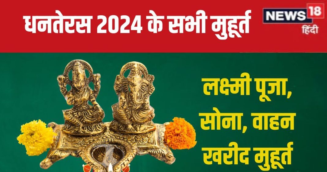 Dhanteras 2024 Shubh Muhurat: 29 अक्टूबर को धनतेरस, जानें लक्ष्मी पूजा मुहूर्त, सोना, गाड़ी खरीदने का शुभ समय, चौघड़िया टाइम