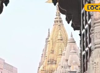 काशी विश्वनाथ मंदिर के गर्भगृह में अव्यवस्था, अरघे में गिरे महिला और पुरुष, Video Viral