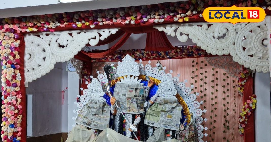 गुमला के दुर्गाबाड़ी में मां दुर्गा को 108 थाली में