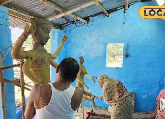 गोड्डा के इस कालीमंदिर में गांव छोटे बच्चों द्वारा खुद से बनाई जाती है माता की प्रतीमा,