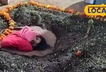 धड़ जमीन के अंदर… सिर्फ सिर बाहर, आहार में दो चम्मच पानी, 10 दिन की कठिन साधना में गुजराती बाबा