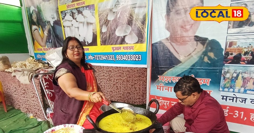 सोनपुर मेला में मशरूम की लिट्टी और पकोड़े की धूम, स्वाद भी है बेहद लाजवाब