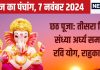 Aaj Ka Panchang 2024: छठ पूजा का तीसरा दिन, रवि योग में संध्या अर्घ्य, देखें मुहूर्त, राहुकाल, दिशाशूल
