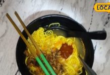 Famous Street Food tibetan thukpa Noodles and Soup in Refugee Winter Market – Bharat.one हिंदी