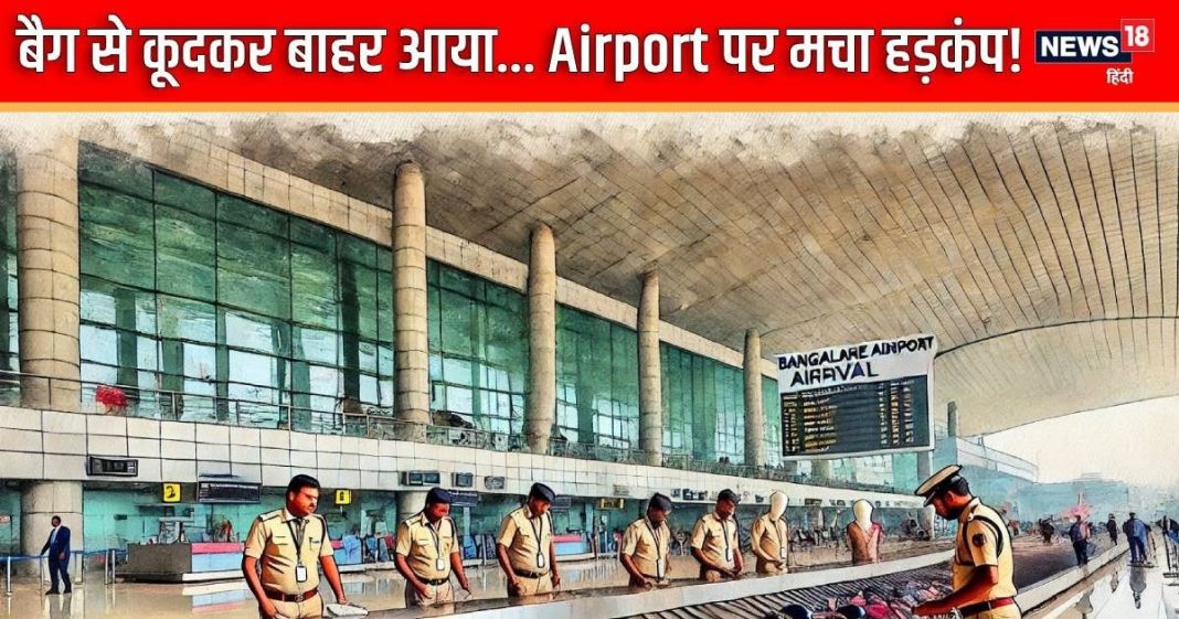 Airport: बैग में अचानक होने लगी तेज हलचल, खोला तो कूद के बाहर आ गया… मचा हड़कंप, 2 पैसेंजर हुए अरेस्ट