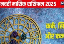 January Monthly Horoscope 2025: करियर में मिलेंगे नए अवसर, लेकिन सावधानी से लें फैसला, जानें कर्क, सिंह और कन्या का मासिक राशिफल