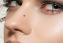 Samudra shastra nose mole significance meaning naak par til sa