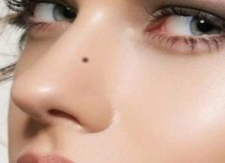 Samudra shastra nose mole significance meaning naak par til sa