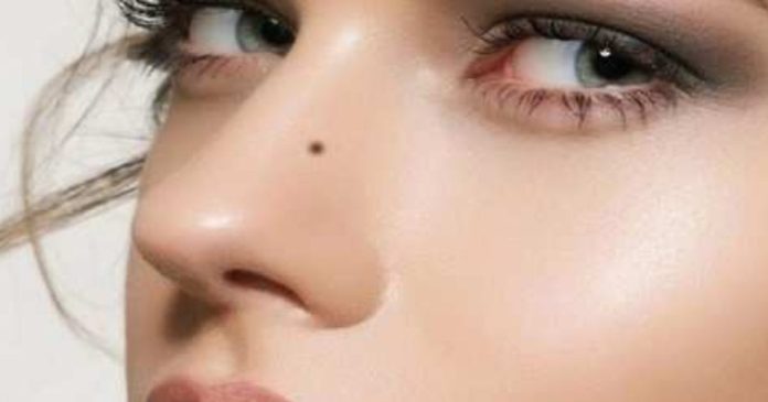 Samudra shastra nose mole significance meaning naak par til sa