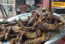 Bablu hotel is famous in saharsa for local fish people consume 40 kgs daily shop is in the registry office premises