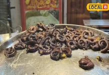 Burhanpur famous Khoya Jalebi available at siddharth chowk in raipur taste is also very amazing rate is 400 rupees per kg