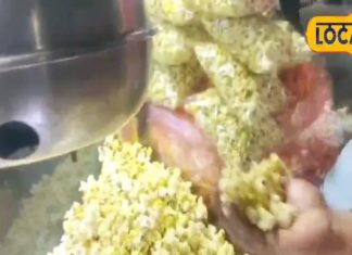 Popcorn vendors from Uttar Pradesh are creating havoc in Hyderabad, there is a crowd of popcorn eaters at their shop.