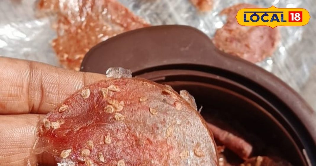 गाजीपुर की साधना यादव ने बनाया टमाटर का हेल्दी पापड़.