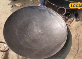 आ गया कड़ाही का बाप! एक बार में 30 लीटर तेल, मिनटों में तले जाएंगे दर्जनों पूरियां, देखने वालों की लगी भीड़