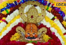 Khatu Shyam Ji Darshan: Baba Shyam decorated with red, yellow and blue flowers is very attractive, you should also have darshan