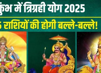 Trigrahi Yog 2025: कुंभ में सूर्य, बुध, शनि की तिकड़ी, त्रिग्रही योग से इन 5 राशिवालों की मौज, मिलेगी नौकरी, पैसा, खुशखबरी!