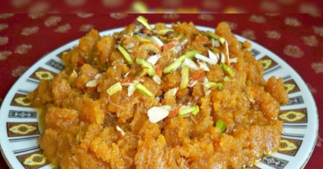 बेसन का हलवा बनाने की विधि और सामग्री.