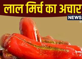 लाल मिर्च का भरवां अचार बनाने की विधि और सामग्री.