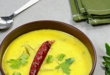 स्वादिष्ट और आसान कढ़ी रेसिपी: घर पर बनाएं दही और बेसन की कढ़ी.