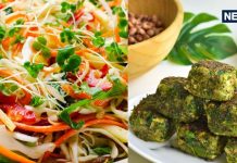 वजन घटाने के लिए प्रोटीन से भरपूर कैबेज सलाद और ठेचा पनीर रेसिपी.