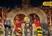 वृंदावन के रंगनाथ मंदिर में दस दिवसीय ब्रह्मोत्सव शुरू, सोने से बनी पुण्य कोटि में विराजमान हुए भगवान रंगनाथ!