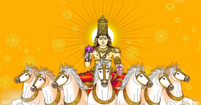 7 घोड़े और 1 पहिए का है सूर्य देव का