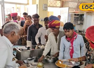 महज 5 रुपये में भरपेट खाना, भोजन में खिचड़ी, रोटी, तीन सब्जी और छाछ, खाने के लग जाती है भीड़
