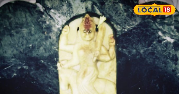 Shitala Mata of Hindu religion sits on a donkey mythological