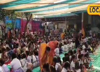 बालोद के गंगा मइया मंदिर में नवमी पर कराया गया 1300 से ज्यादा कन्याओं को भोजन, इस दौरान एसपी भी रहे मौजूद