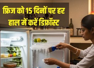 FSSAI issues warning says fridge defrost within 15 days| हर 15 दिनों में फ्रिज को डिफ्रॉस्ट करना जरूरी