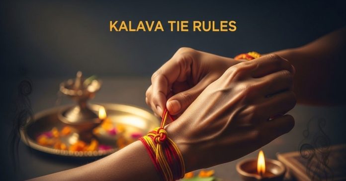 Kalava significance। कलावा बांधने के नियम