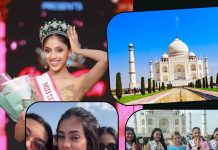 मिस टीन अर्थ 2025 फाइनलिस्ट ने ताजमहल का दौरा किया.