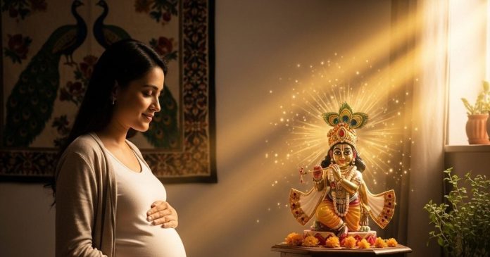 Baby Krishna picture for pregnancy। गर्भवती महिला के कमरे में