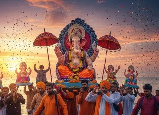 Ganesh Visarjan Shubh Muhurat and rituals 2025 ganesh visarjan ke liye shubh muhurat and Visarjan puja vidhi | गणेश विसर्जन के लिए 7:36 से शुरू होगा शुभ मुहूर्त, विदाई के लिए कुछ ही घंटों का मुहूर्त