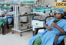 खरगोन जिला अस्पताल में कंगारू मदर केयर थैरेपी से नवजात शिशुओं का इलाज.