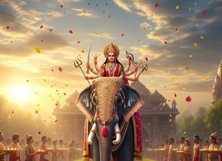 Shardiya Navratri 2025 maa durga ka aagman aur prasthan kis vahan par hai | शारदीय नवरात्रि में मां दुर्गा के आगमन और प्रस्थान की सवारी