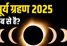 surya grahan 2025 kab lagega timing | solar eclipse 21 september time | surya grahan sutak kaal | सूर्य ग्रहण कब लगेगा? जानें प्रारंभ और समापन का समय