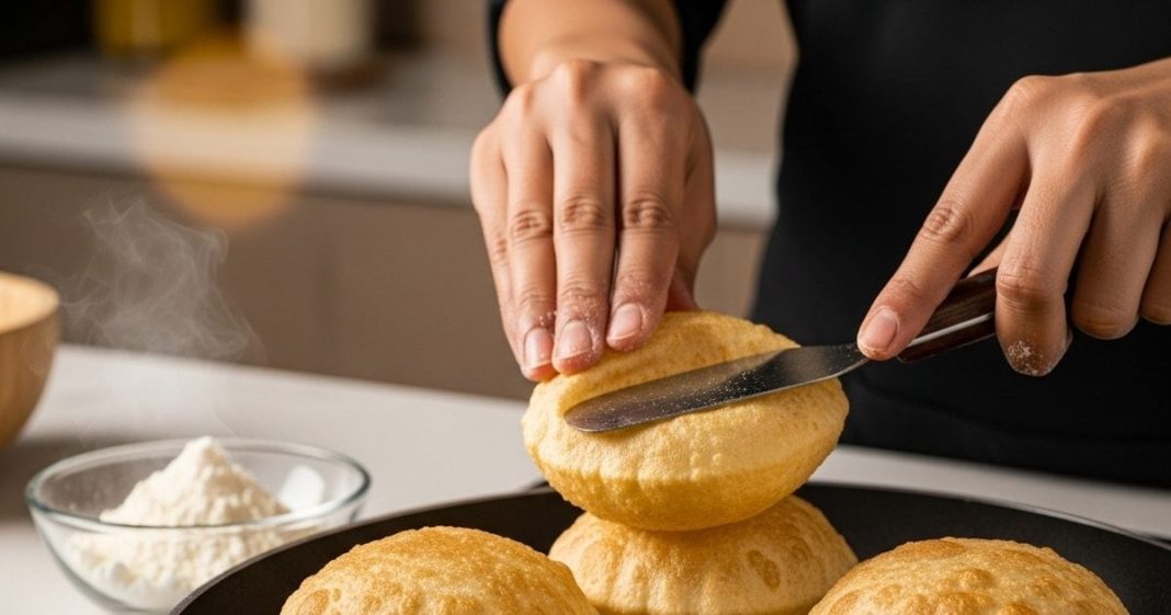 Oil-free puri recipe। फूली पूड़ी बनाने की विधि